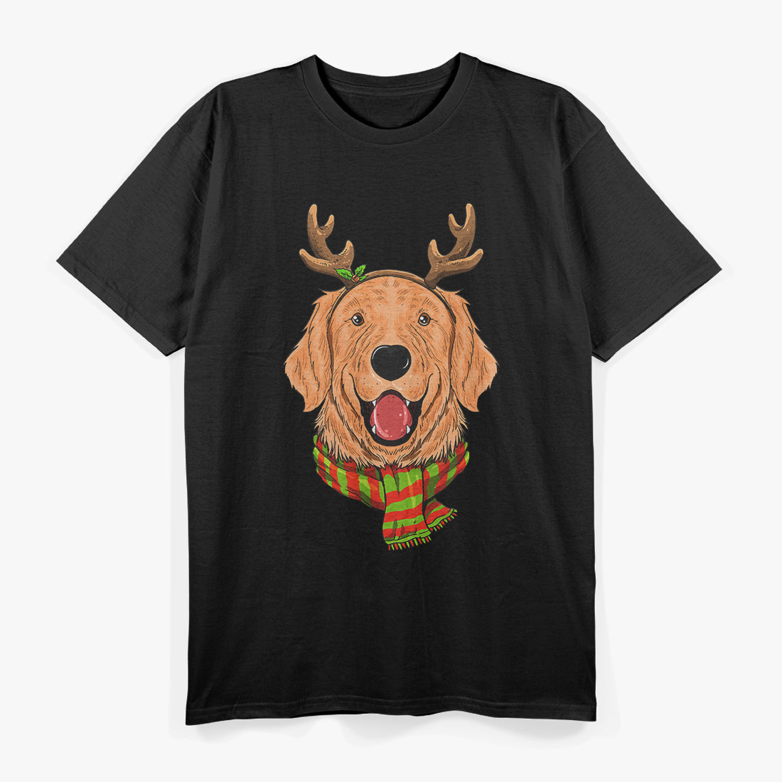 Golden Retriever Antler Ears T-Shirt