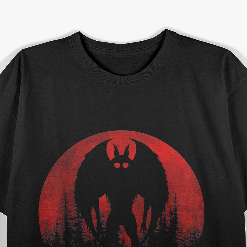 Scary Mothman The Terrifying Cryptid from the Dark Skies T-Shirt