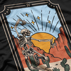 Skeleton Girl Power Tarot Card Embracing Strength, Resilience, and Transformation T-Shirt