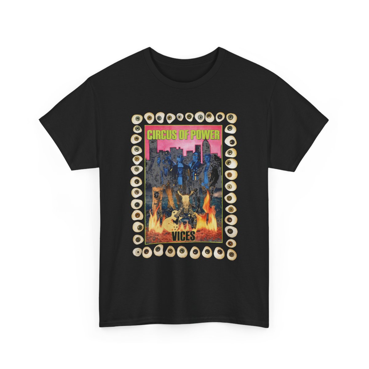 Circus of Power – Vices Album Art Graphic T-Shirt