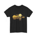 Acoustic Guitar – Moonlit Lake Landscape Graphic T-Shirt