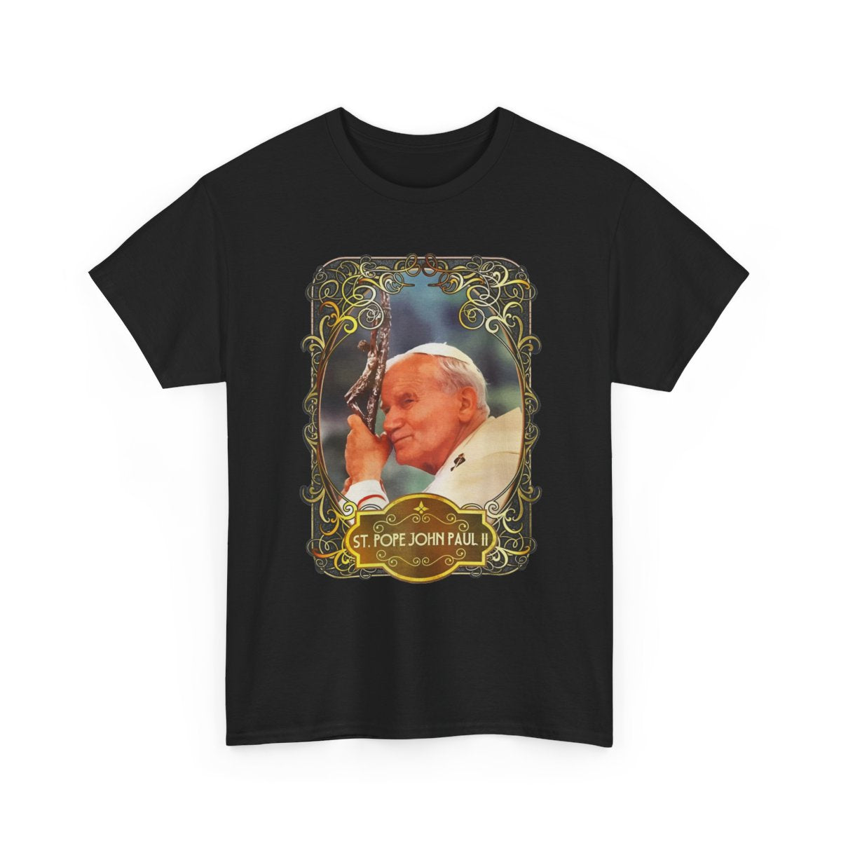 St. Pope John Paul II – Devotional Portrait Catholic Graphic T-Shirt