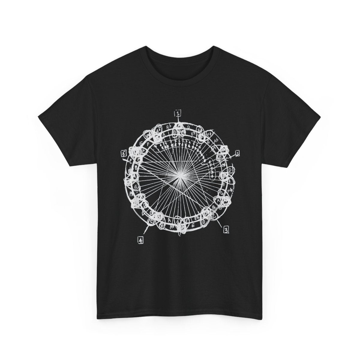 Coltrane Tone Circle – Chord Changes Jazz Mandala Graphic T-Shirt