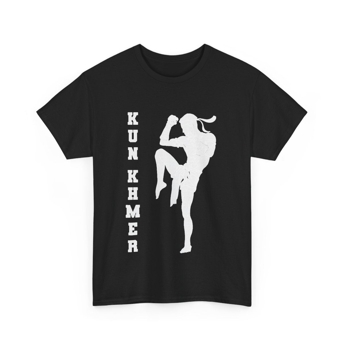 Kun Khmer – Cambodian Kickboxing Fighter Silhouette Graphic T-Shirt