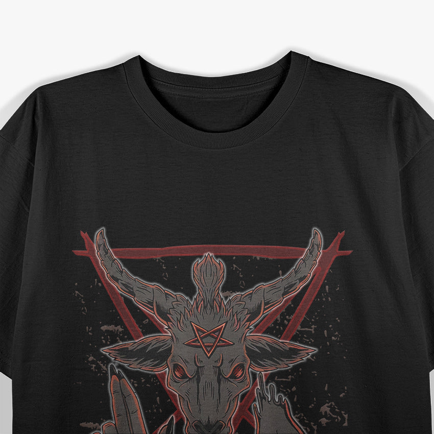 Baphomet Devil Demon Goat Symbol of Dark Power and Rebellion T-Shirt