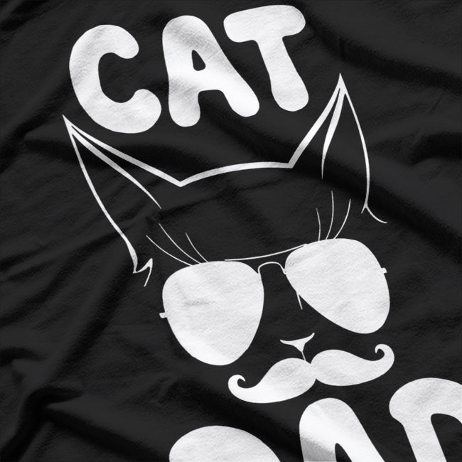 Retro Cat Dad T-Shirt