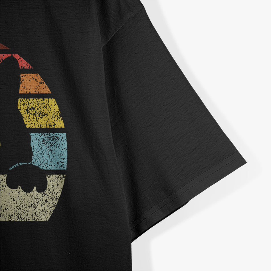 Vintage Black Cat Lover Retro Style T-Shirt