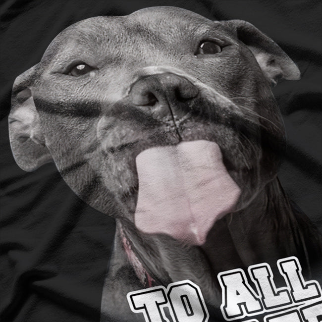 Funny Pitbull To All My Haters Dog Owner Pitbull Lovers Gift T-Shirt