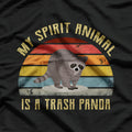 My Spirit Animal is a Panda Racoon Gift T-Shirt
