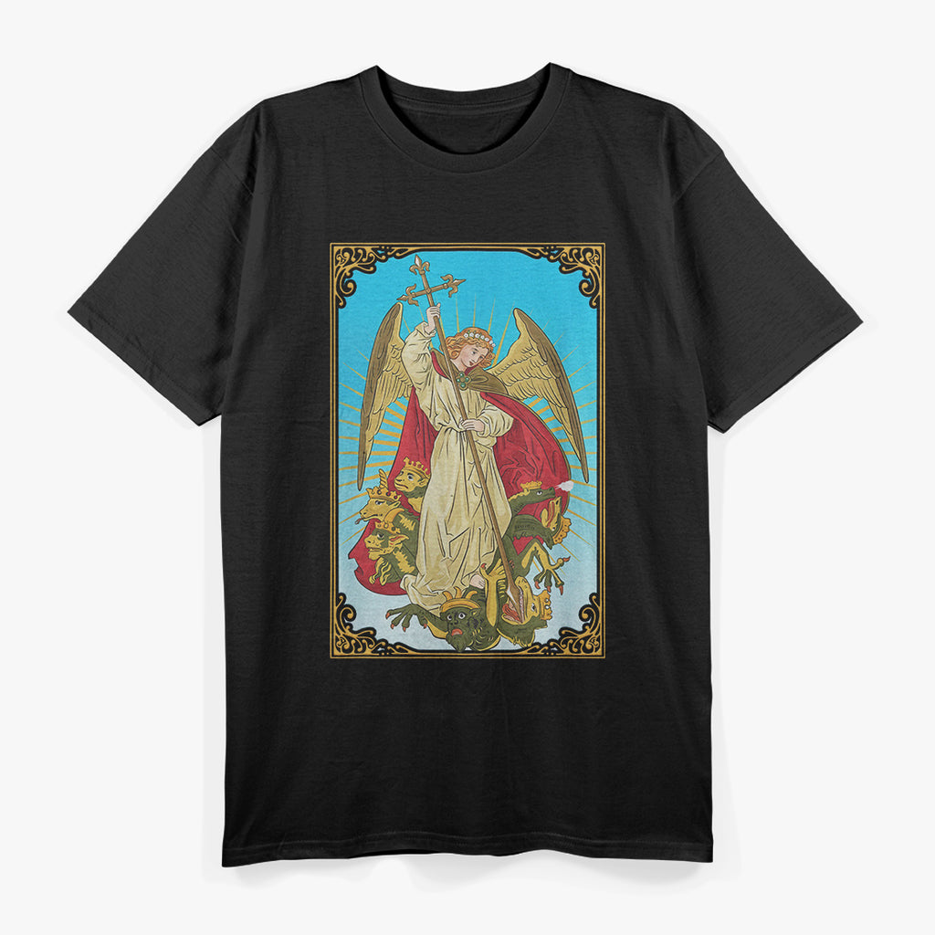 Saint Michael the Archangel Guardian of Souls, Defender of Faith T-Shirt