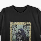 The Death Tarot Tapestry La Mort in Mystical Elegance T-Shirt
