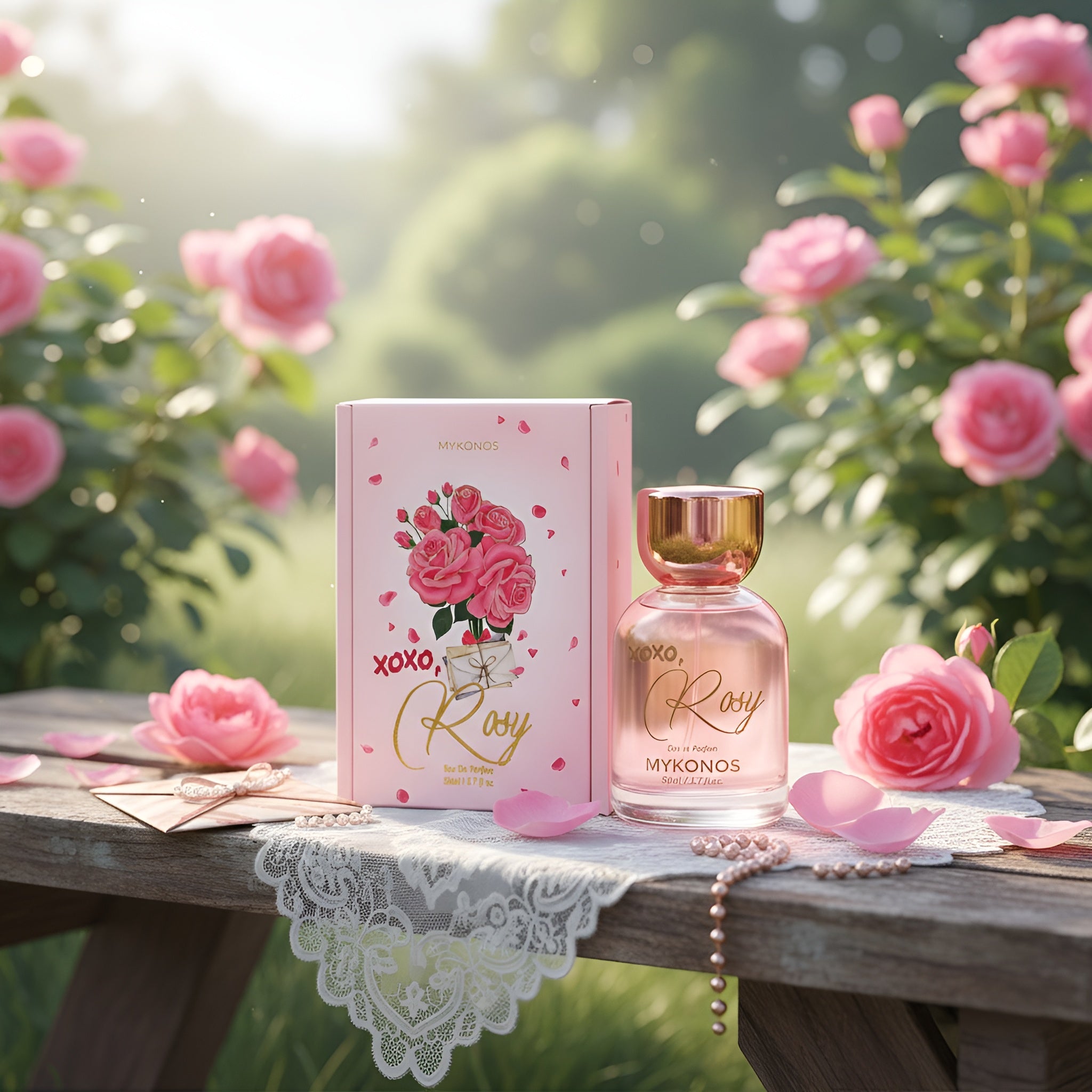 Mykonos XOXO Rosy Eau de Parfum 50ml Sweet Rosy Floral Luxury Scent