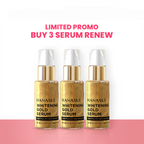 3Pcs Hanasui Whitening Gold Serum 4% Niacinamide 2% Vitamin C Brightening Anti-Aging