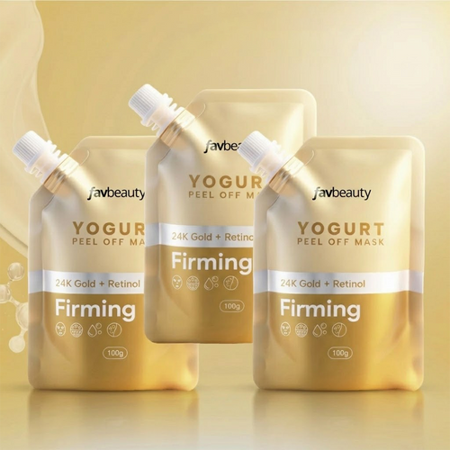 2Pcs Fav Beauty Yogurt Peel Off Mask 100g 24K Gold Retinol Anti Aging Firming