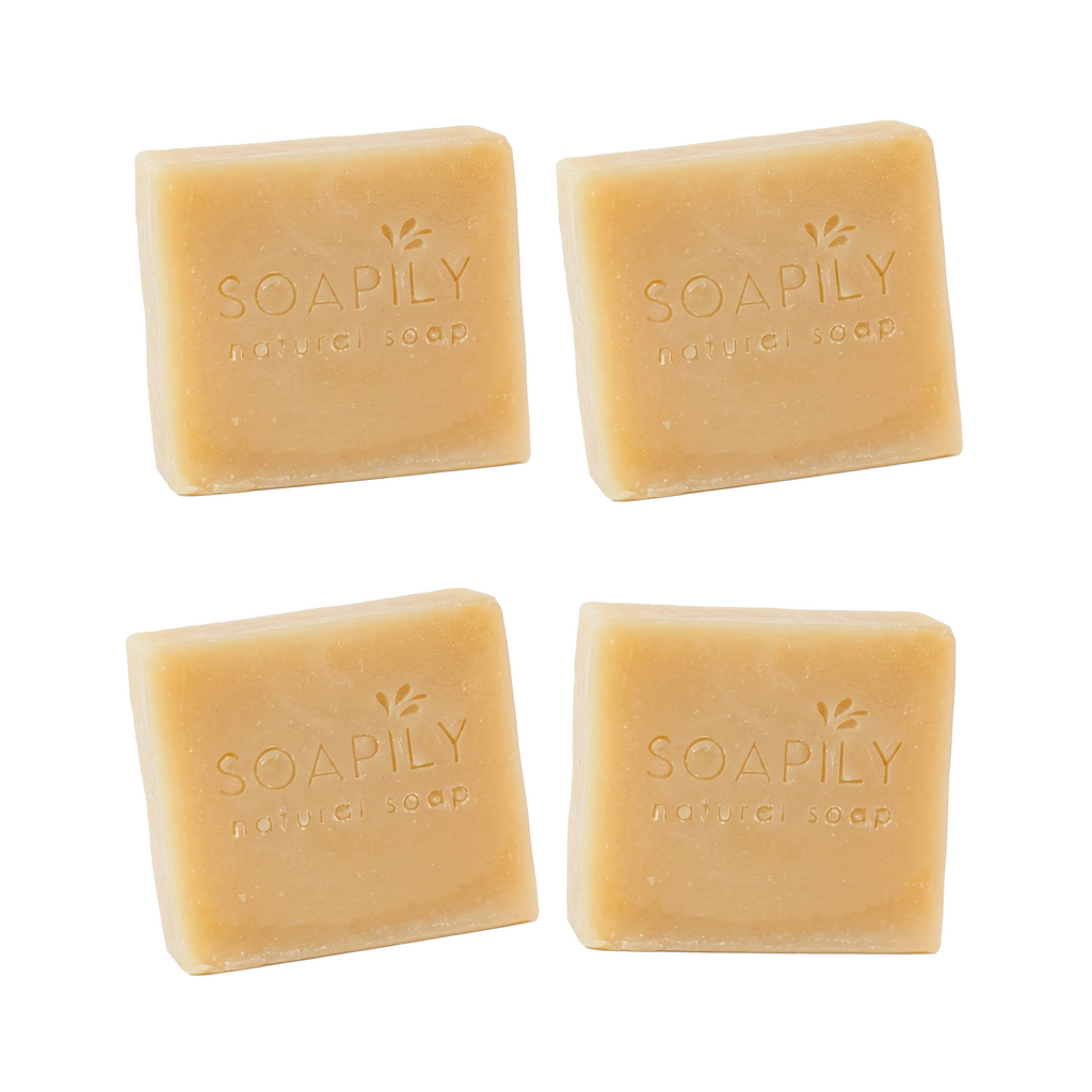 4Pcs SOAPILY Goat Milk & Honey Natural Soap Skin Barrier Brightening Dry Skin