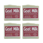 4PCS Omah Natural Goat Milk Soap 80g Bar Natural Moisturizing Handmade Soap Set