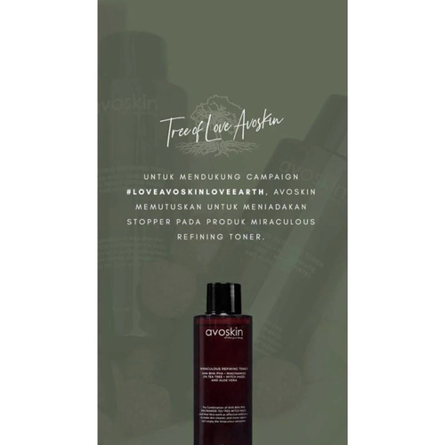 Avoskin Miraculous Refining Toner AHA BHA PHA PGA Exfoliating Toner 100ml