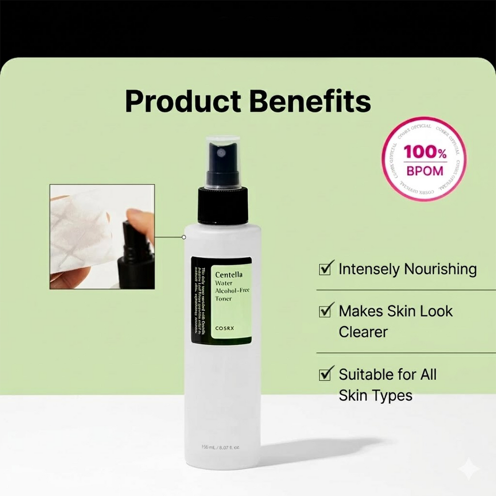 COSRX Centella Water Alcohol-Free Toner 150ml Soothing Hydrating Facial Toner