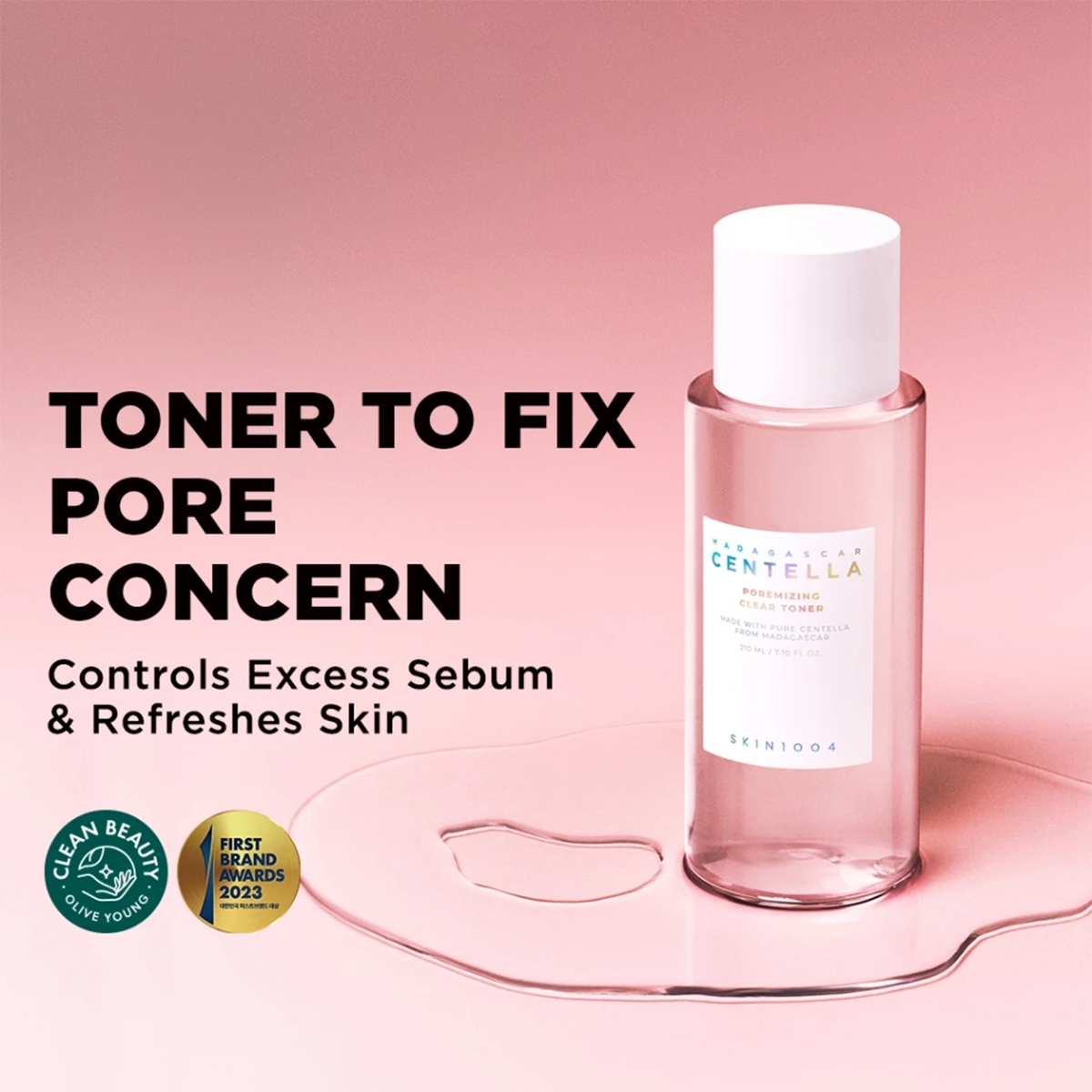 SKIN1004 Madagascar Centella Poremizing Clear Toner 210ml Pore Care Exfoliating