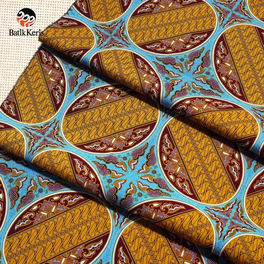 Batik Keris Ceplok Bujangga Pattern Fabric – 3 Meter Fabric