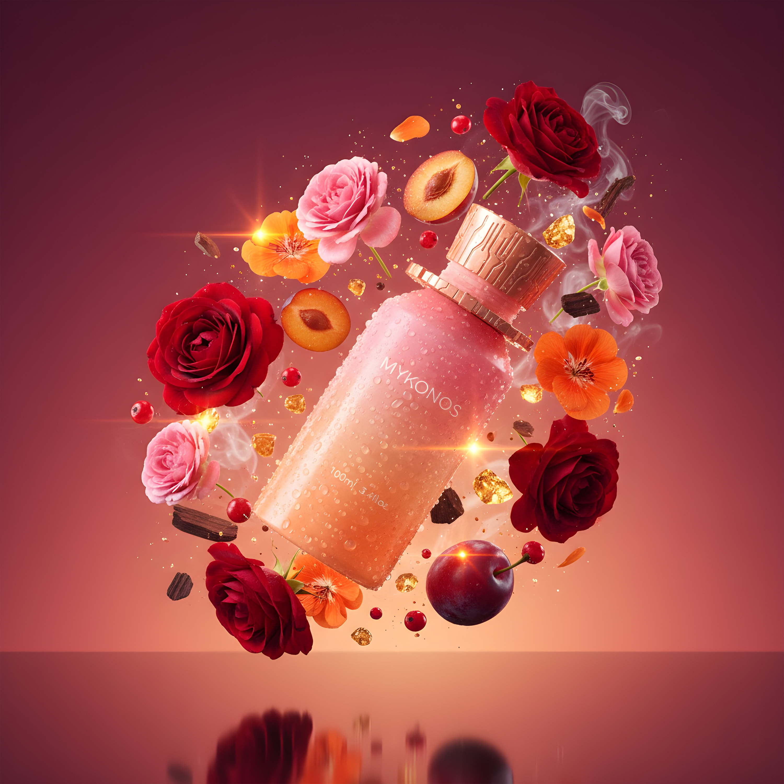 Mykonos Sparkling Rosé Extrait de Parfum 100ml Floral Fruity Rose Luxury Scent
