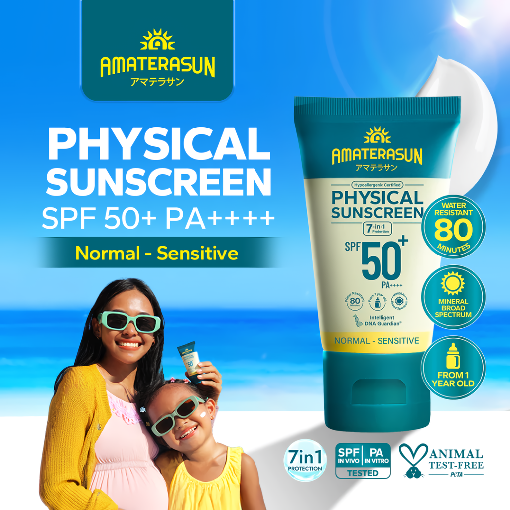 AMATERASUN Real SPF Certified Physical Sunscreen SPF 50+ PA++++ (2-Pack)