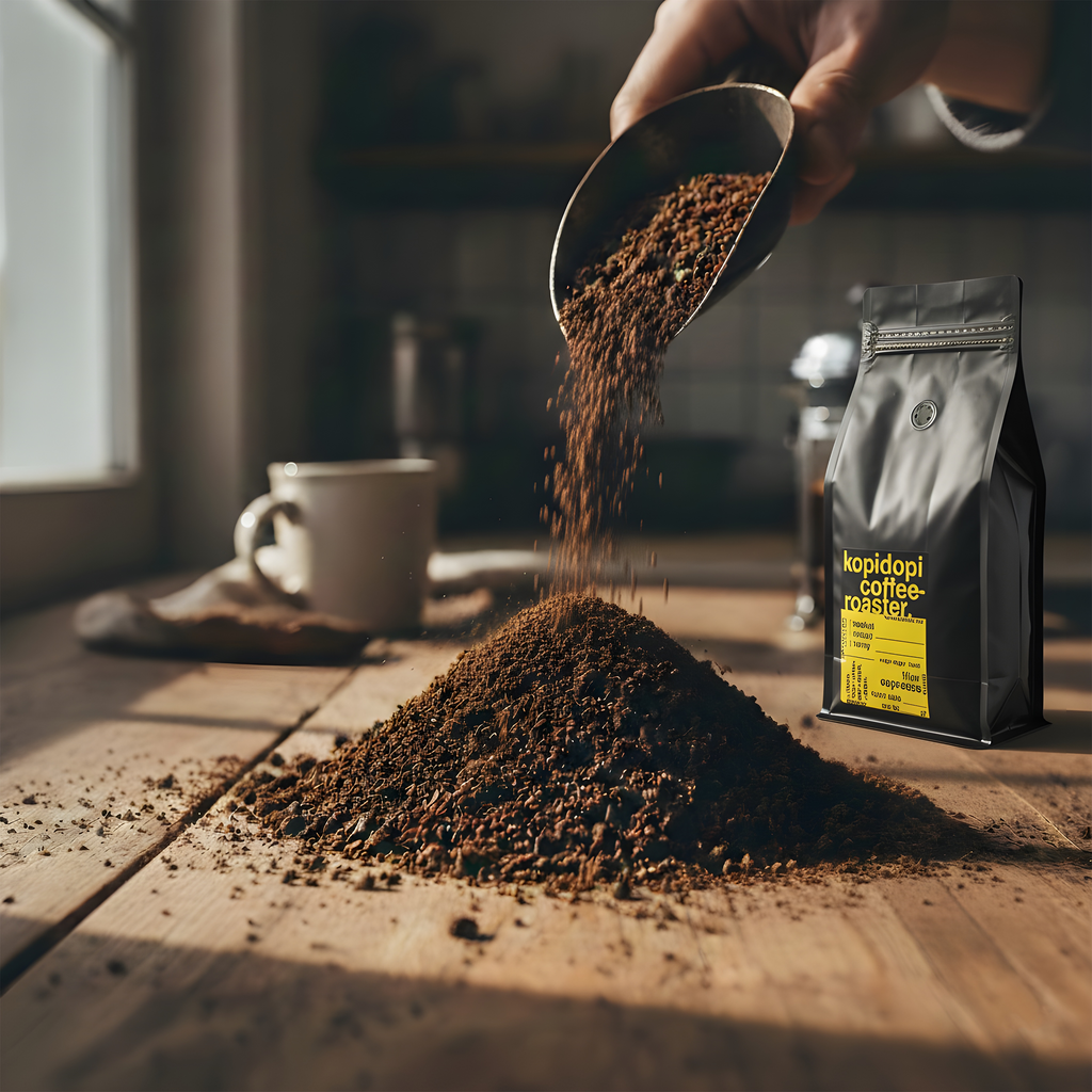 Temanggung Robusta Coffee 1kg – Dark Roast Ground Coffee