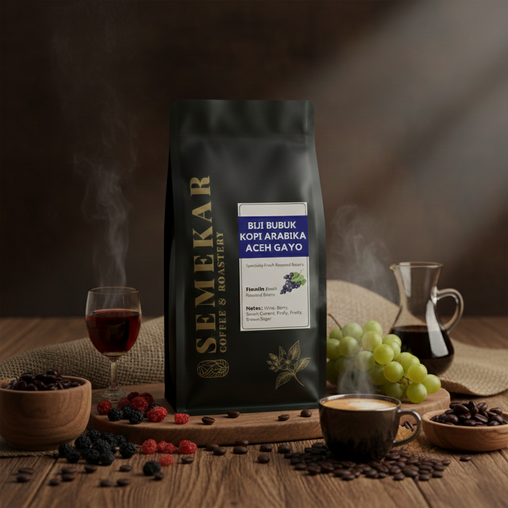 Semekar Coffee Arabica Aceh Gayo Wine – Medium Grind Specialty Roasted Coffee