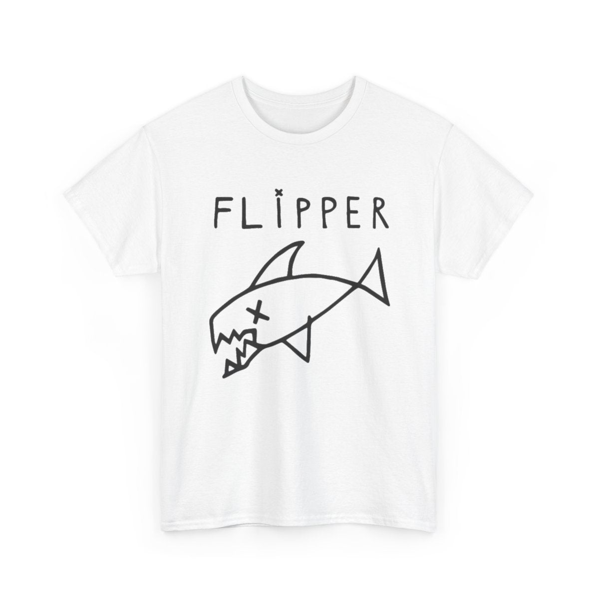 Flipper – Dead Fish Logo Punk Rock Band Graphic T-Shirt