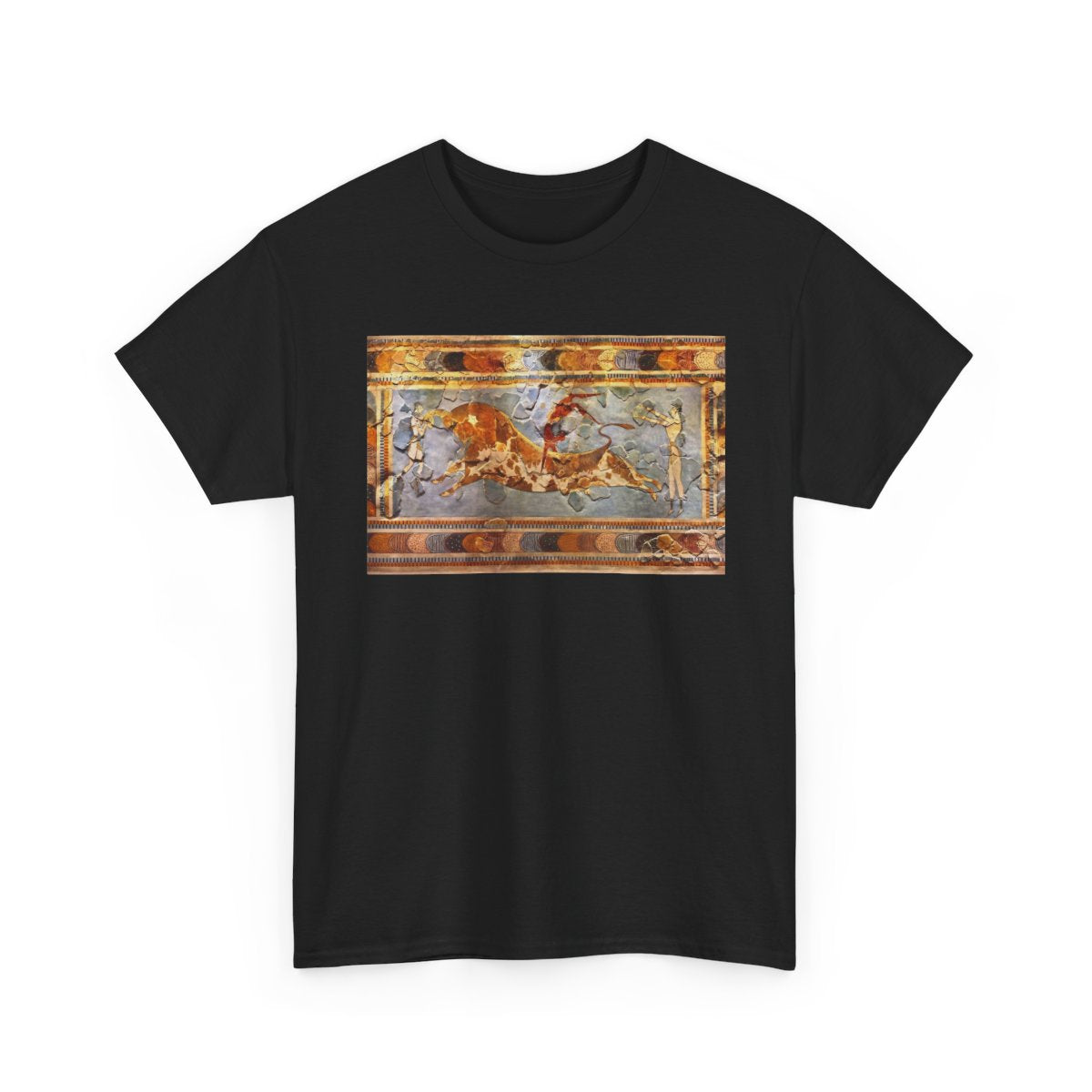 Minoan Bull-Leaping Fresco – Knossos Ancient Crete Graphic T-Shirt