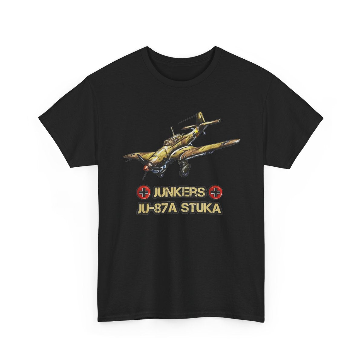 Junkers Ju-87A Stuka – WWII German Dive Bomber Aircraft Graphic T-Shirt
