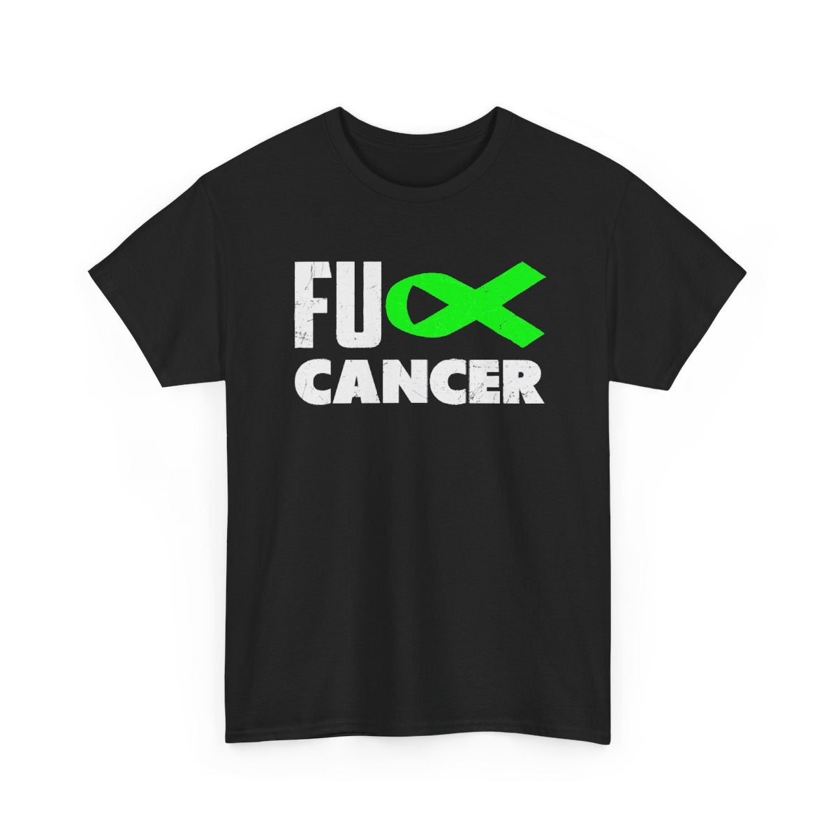 F**k Cancer – Lime Green Ribbon Non-Hodgkin Lymphoma Awareness Graphic T-Shirt