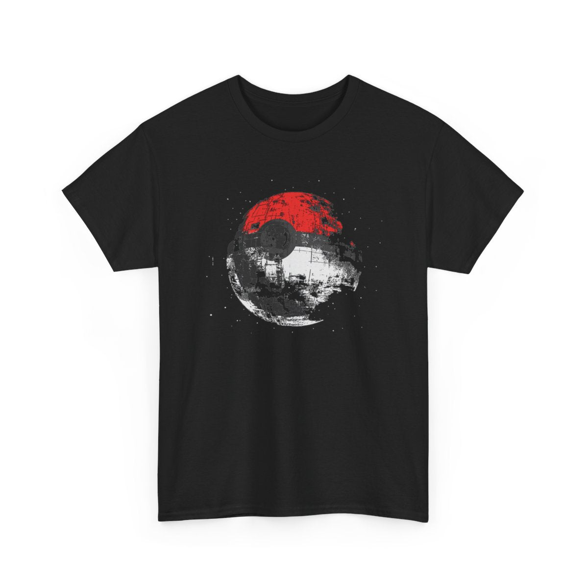 Death Star Pokéball – Sci-Fi Gaming Mashup Graphic T-Shirt