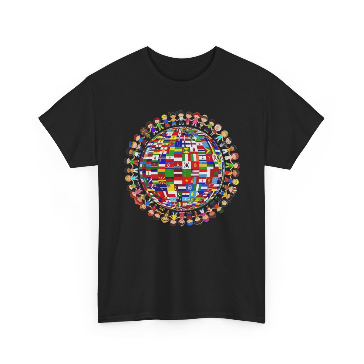 National Flags Circle – World Peace Heritage Graphic T-Shirt