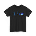 Bluefin Tuna Heartbeat EKG Pulseline Deep Sea Fishing T-Shirt