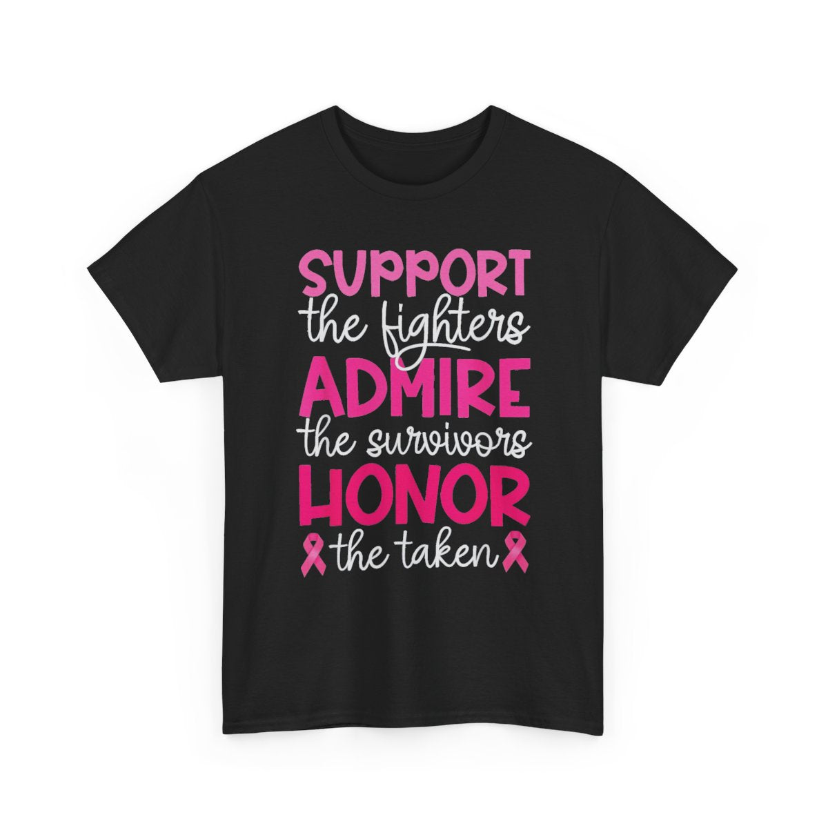 Breast Cancer Support Admire Honor Breast Cancer Awareness T-Shirt