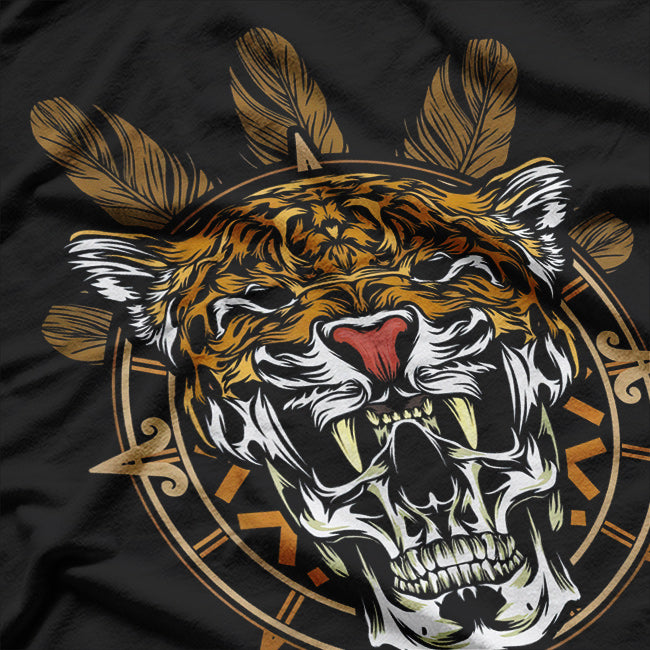 Aztec Warrior Jaguar The Spirit of Death and Strength T-Shirt