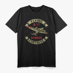 B17 Heavy Bomber WW2 Plane Aircraft USA Flag Veteran Pilot T-Shirt