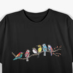 Cute Colorful Watercolor Birds, Essential T-Shirt