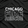 Chicago Fire Rescue Department Firefighters T-Shirt