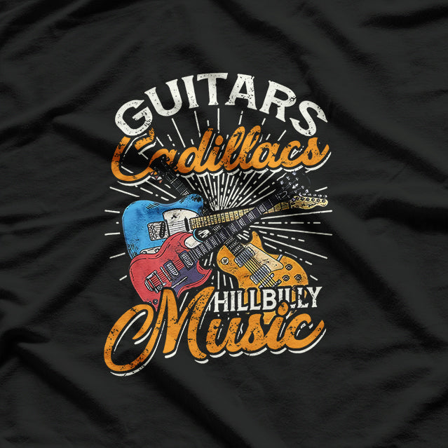 Guitars Music Yoakam, Country Songs and Music T-Shirt