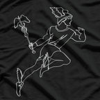 Hermes One Line Art of the Ancient Greek God T-Shirt