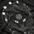 Moon Phases and Cat Pagan Witch, Wicca, and Mystical Symbolism T-Shirt