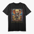Saint Michael the Archangel Defender Against Evil T-Shirt