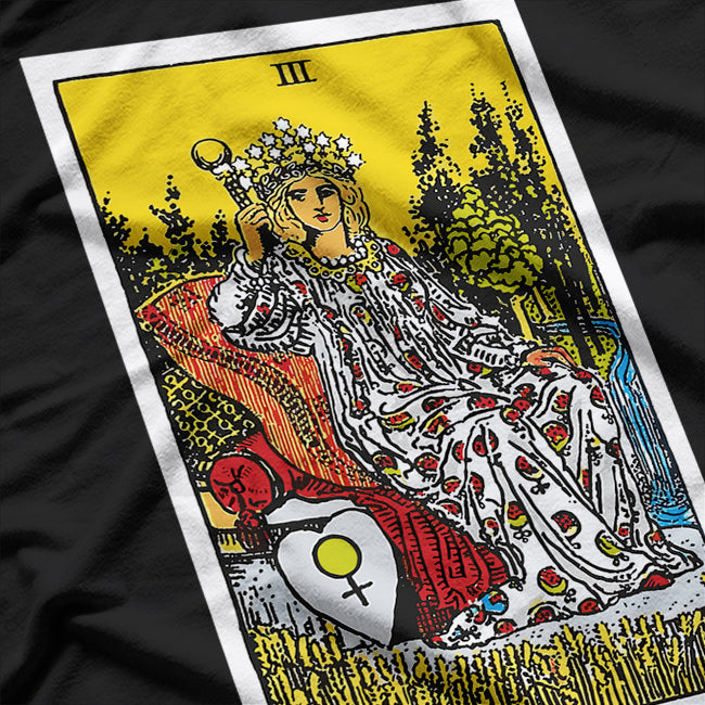 The Empress Tarot Card Vintage Elegance and Abundance of the Divine Feminine T-Shirt