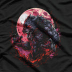 Werewolf Blood Moon Halloween Horror Art for the Fearless T-Shirt