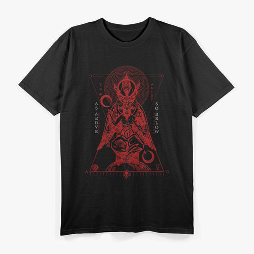 As Above, So Below Occult Symbolism T-Shirt