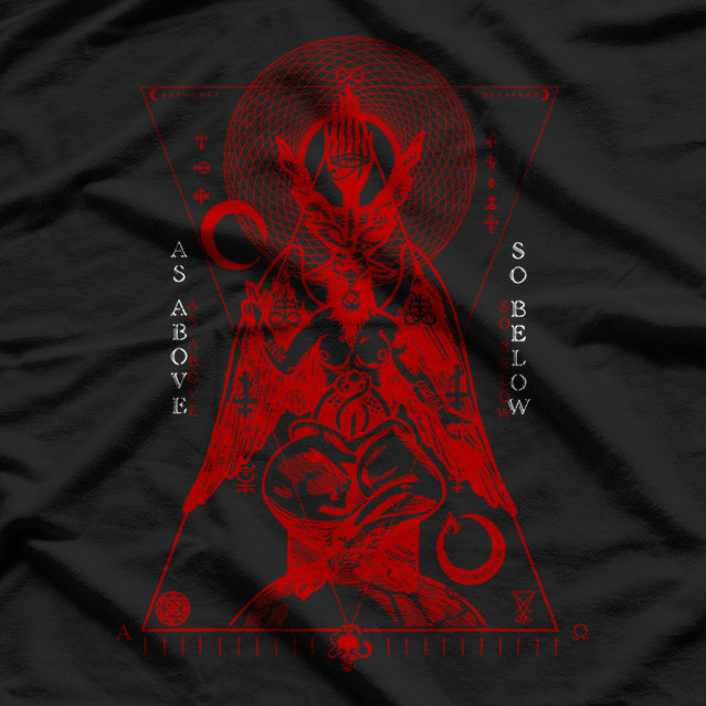 As Above, So Below Occult Symbolism T-Shirt