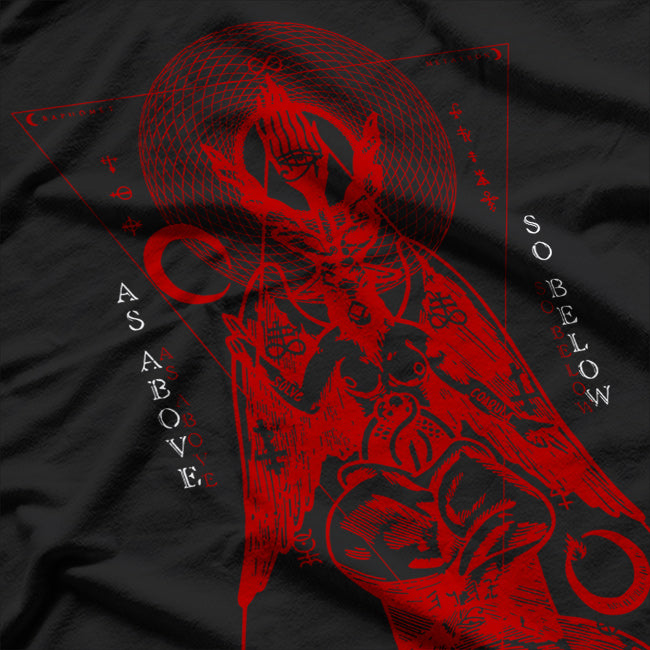 As Above, So Below Occult Symbolism T-Shirt
