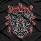 Aztec Jaguar Warrior Ancient Legend of Native Mexican Mythology T-Shirt